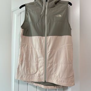 North Face Lightweight Pink & Gray Vest